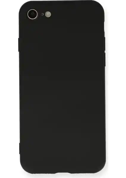 Bilişim Aksesuar Lansman iPhone SE 2020 Nano Silikon İç Kadife Siyah Kılıf