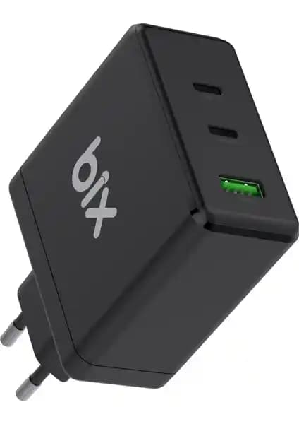 Bix BX3P100G 100W GaN Şarj Adaptörü: Çoklu Cihazlar İçin Hızlı ve Güvenli Şarj