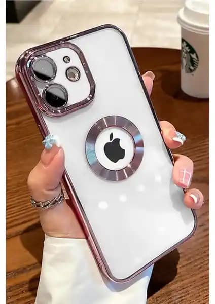 Case 4U iPhone 11 Kılıf: Kamera Lens Korumalı Şeffaf ve Parlak Rose Gold Kapak