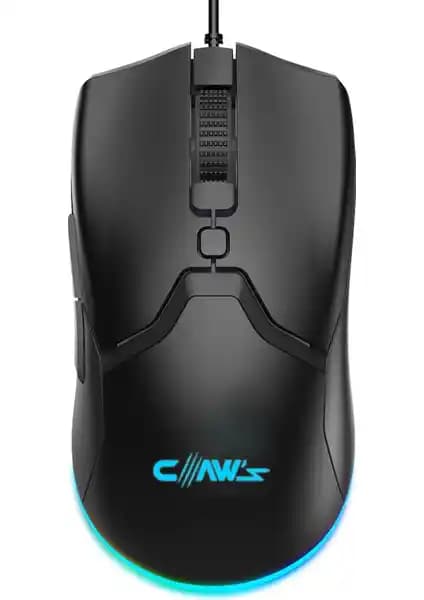 Claw's Cerberus Pixart PAW3519 Kablolu Gaming Mouse 4200 DPI Hassasiyet ve RGB Işıklandırma
