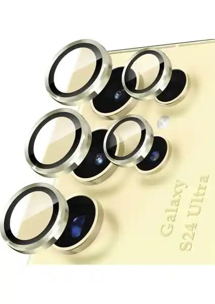 Fibaks Samsung Galaxy S24 Ultra Kamera Lens Koruyucu Cam ile Yüksek Koruma ve Optik Performans