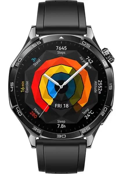 Huawei Watch GT 5 46MM Siyah: Uzun Pil Ömürlü, Sağlık ve GPS Takipli Akıllı Saat