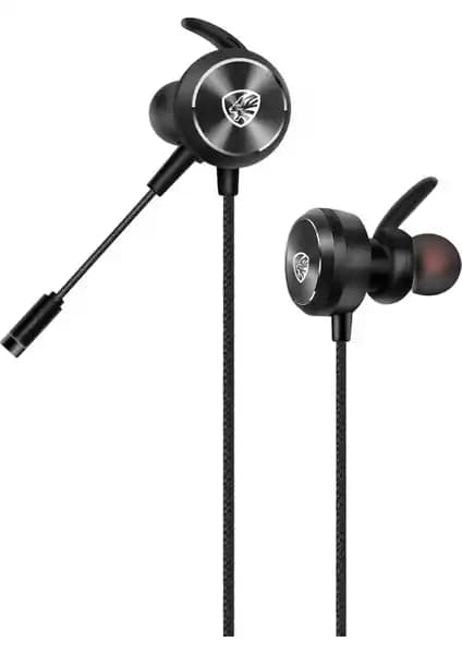 Hytech Hy-Gk3 Siyah Kulakiçi Kulaklık: Esnek Mikrofonlu 3,5 mm Jaklı Oyun ve Telefon Kulaklığı