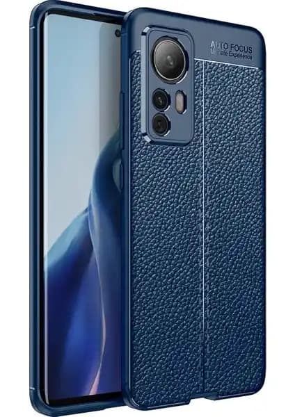 KNY Xiaomi 12 Deri Desenli Lux Silikon Kılıf ile Şık ve Dayanıklı Koruma