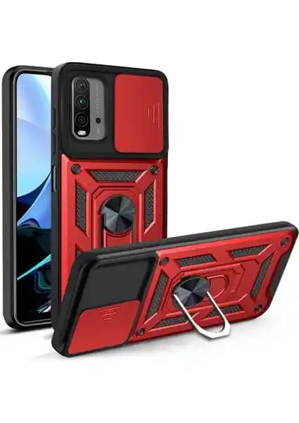 KNY Xiaomi Redmi 9T Kılıf: Çift Katmanlı Koruma ve Manyetik Yüzüklü Tasarım