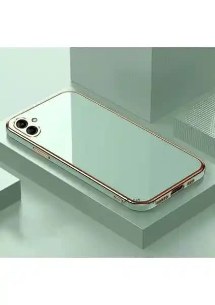 M.TK Moveteck Samsung Galaxy A05 Kılıfı: Parlak Altın Kenarlı Şık ve Dayanıklı Koruma