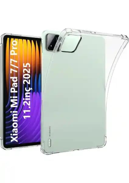 MobaxAksesuar Xiaomi Mi Pad 7 / 7 Pro 11.2 inç Şeffaf ve Darbeye Dayanıklı Kılıf