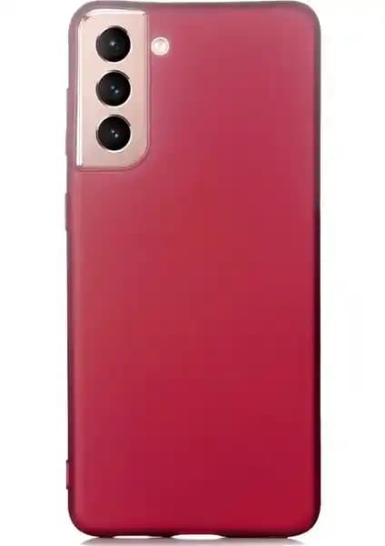 Samsung Galaxy S21 Plus için Koyu Mor Mat Yumuşak Silikon Kılıf - Dayanıklı ve Şık Koruma