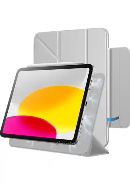 Samsung Galaxy Tab S9 Fe Plus ve S10 Plus için İnce ve Manyetik Kilitli M.TK Moveteck Kılıf