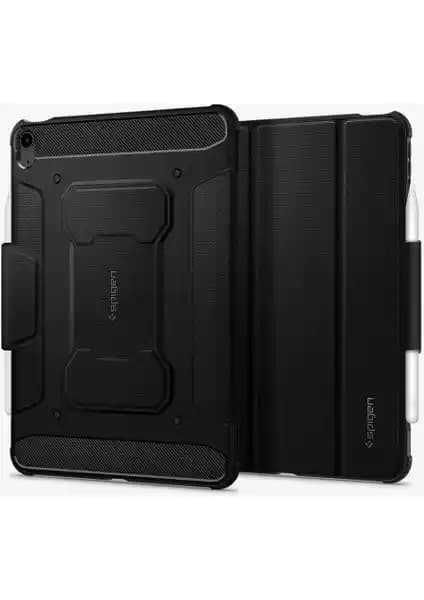 Spigen Rugged Armor Pro Siyah iPad Air 11" M3 (2025) ve M2 (2024) İçin Dayanıklı Kılıf
