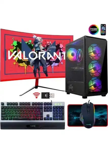 Turbox Tx45 i7 860 8GB RAM 256GB SSD 4GB Grafik Kartlı 23.6 İnç Kavisli Oyun PC
