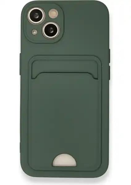 Wowacs iPhone 13 Uyumlu Silikon Kartlıklı Kılıf ile Kamera ve Kart Koruması