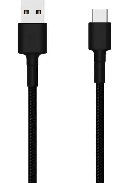 Xiaomi 1 Metre USB to USB-C Type-C Şarj ve Veri Kablosu Siyah - Hızlı ve Dayanıklı