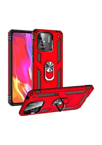 Xiaomi Redmi 12C için Aqua Aksesuar Vega Tank Sert Yüzüklü Koruyucu Kılıf