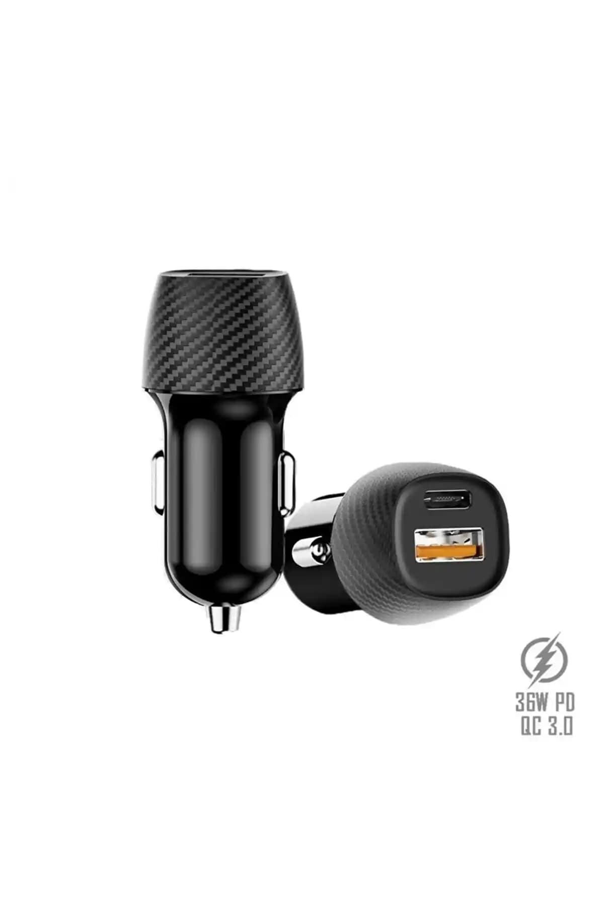 YUSOFT Type-C USB Araç Çakmaklık 36W PD Hızlı Şarj ve QC 3.0 Desteği