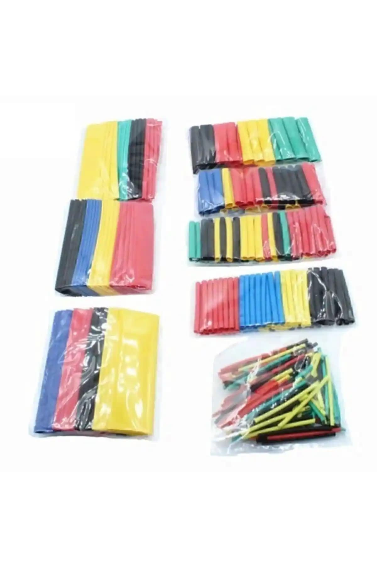 164 Parça Isıyla Daralan Makaron Kablo Koruyucu Kılıfı Güvenli ve Estetik Kablo Yönetimi