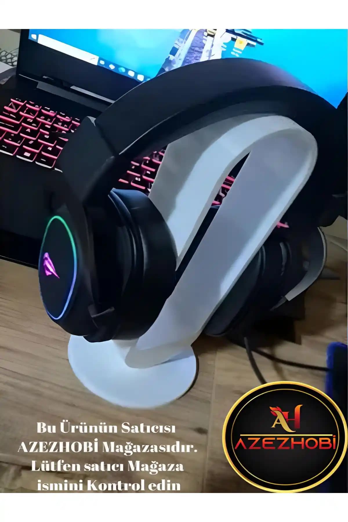 Azezhobi Gamer Kulaklık Standı: Estetik ve Dayanıklı Masaüstü Aksesuarı