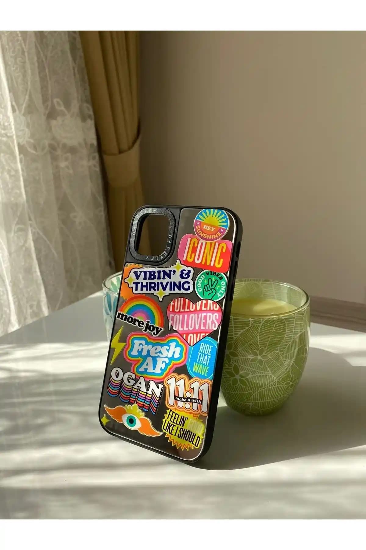 Casetify iPhone 11 Uyumlu Fresh Desenli Aynalı Telefon Kılıfı Şık ve Koruyucu Tasarım