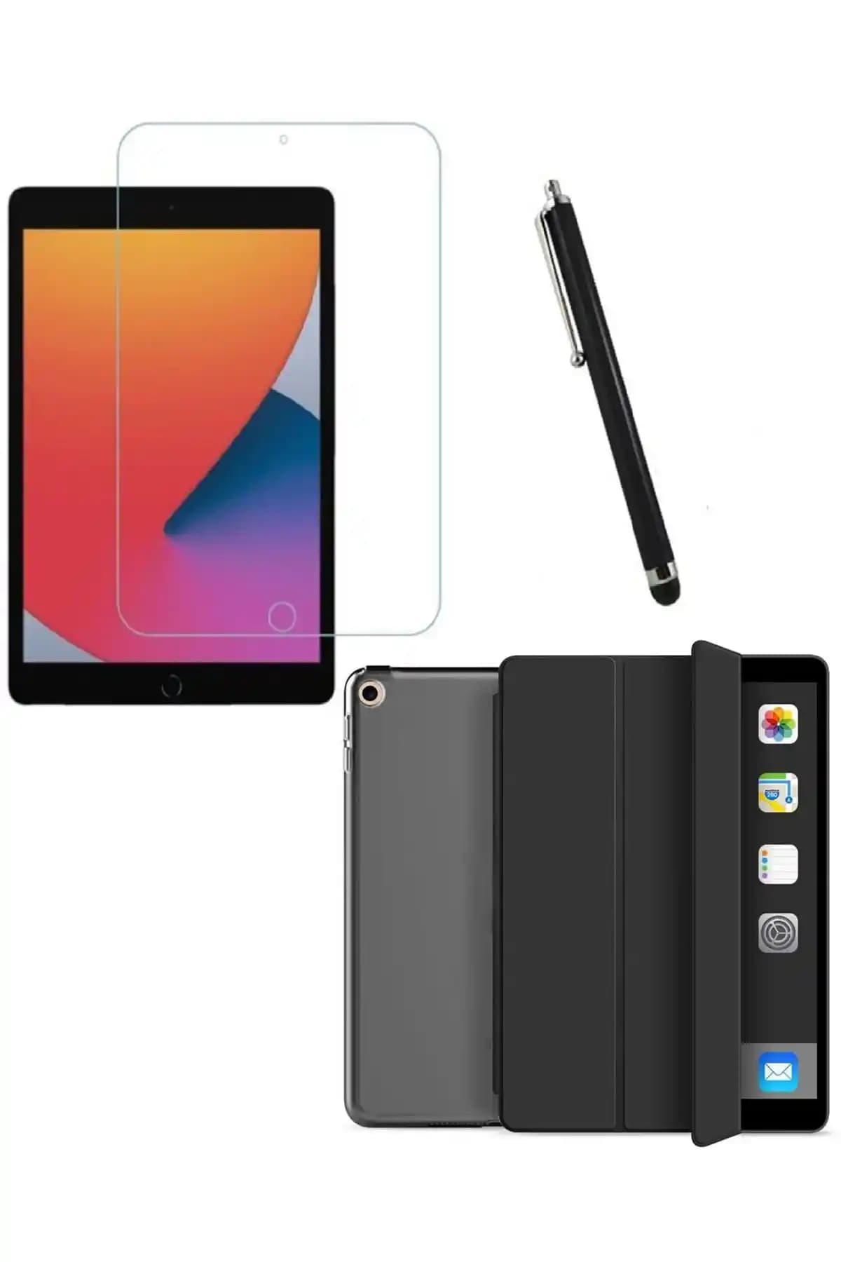 Fibaks iPad 9. Nesil İçin Dayanıklı ve Şık Kılıf ile Ekran Koruyucu Seti