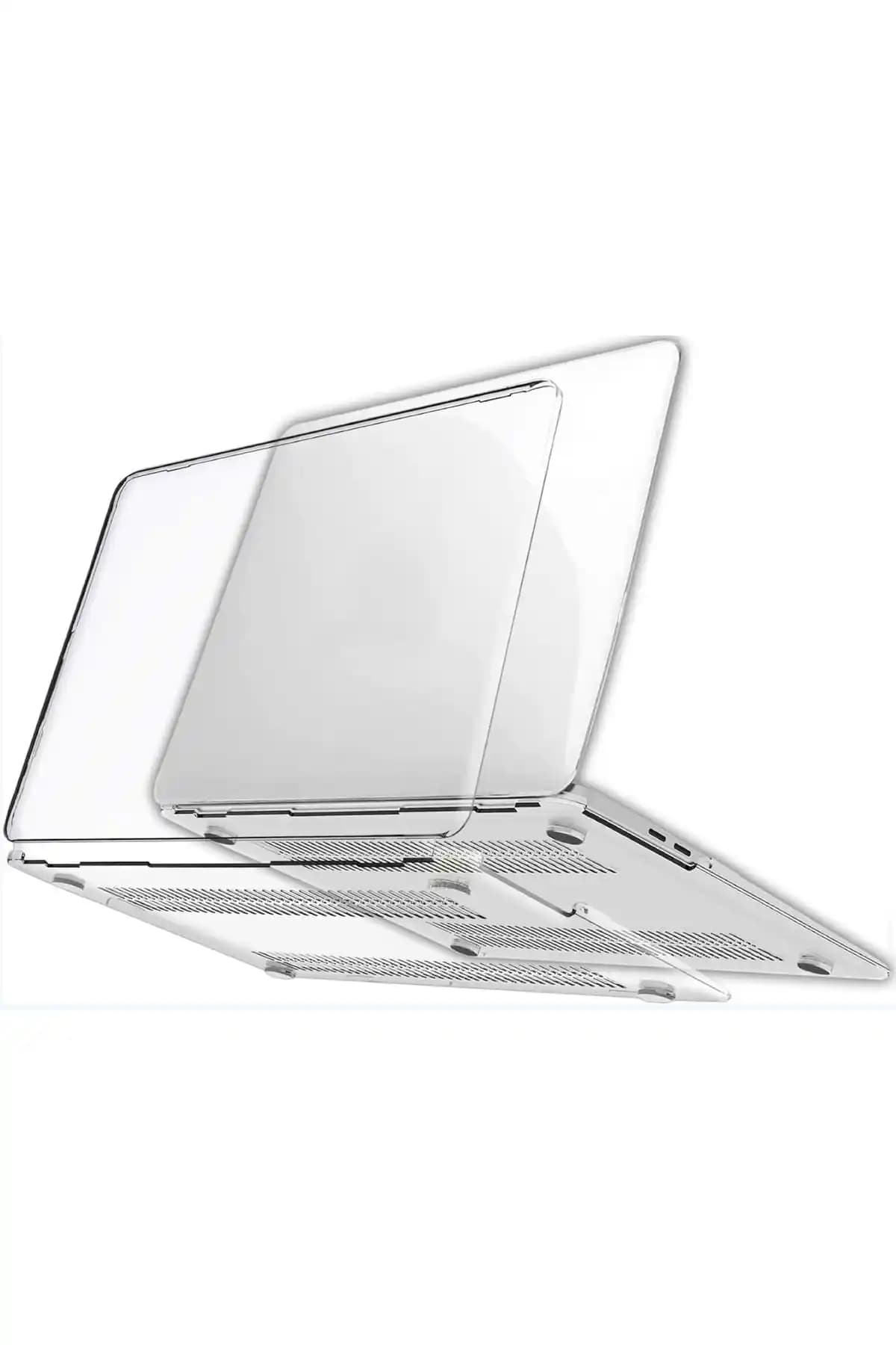 Fibaks MacBook Pro 13 2020/2022 Kristal Kapak Koruma Kılıfı - Şeffaf ve Modern Tasarım