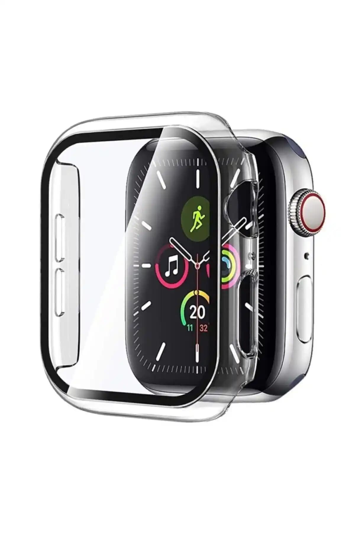 Fibaks Watch 7, 8 ve 9 Serisi için Tam Koruma Sağlayan Kılıf ve Ekran Koruyucu Seti