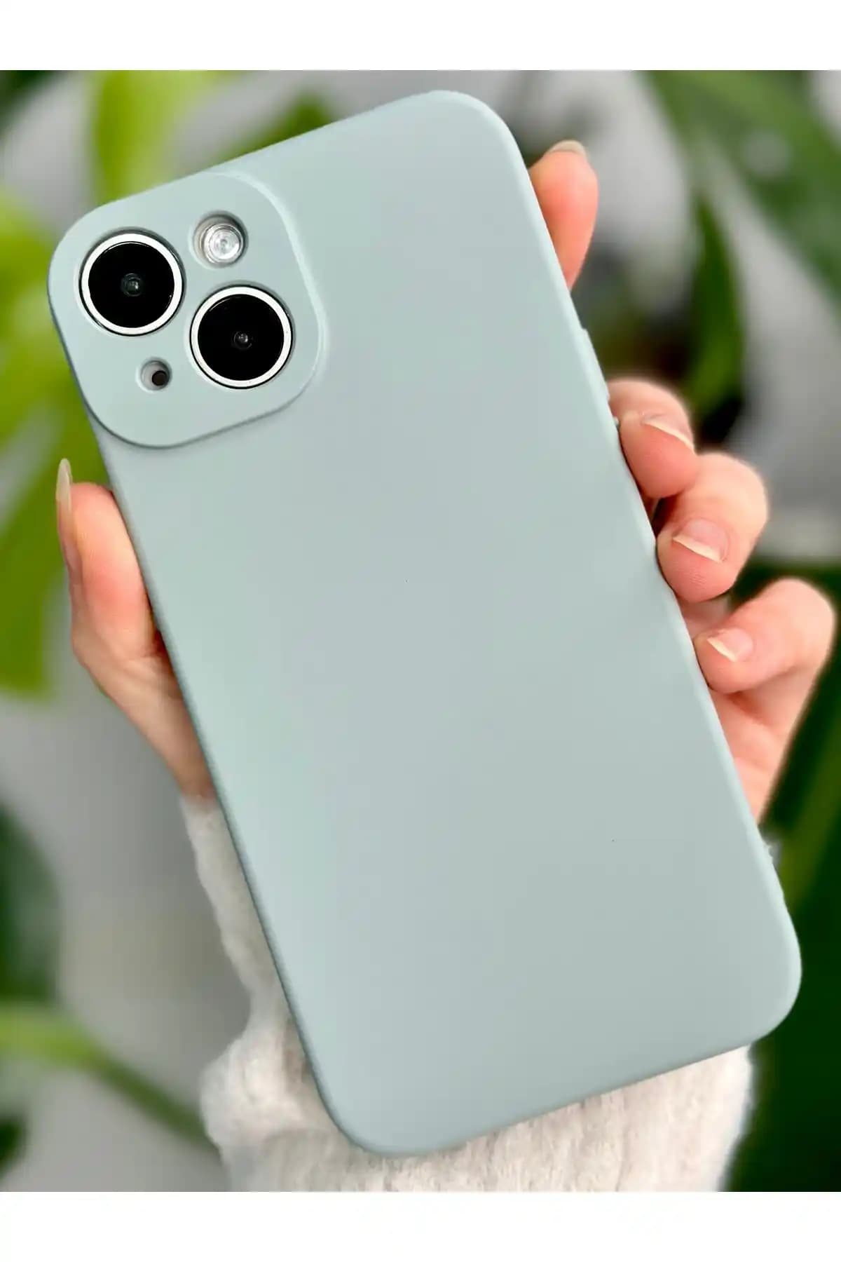 Go Aksesuar Kadife Lansman Kılıfı iPhone 13 ve 14 için şık ve dayanıklı koruma