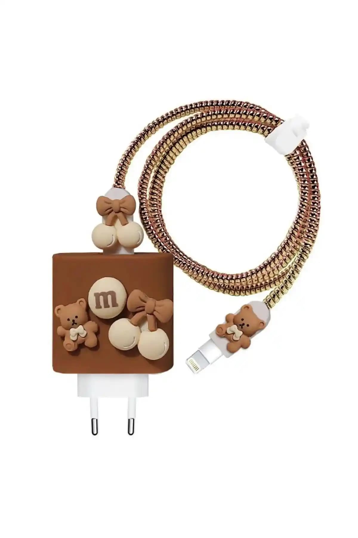 Innovicase iPhone 18W/20W Uyumlu Şarj Aleti Kılıfı ve Koruma Seti