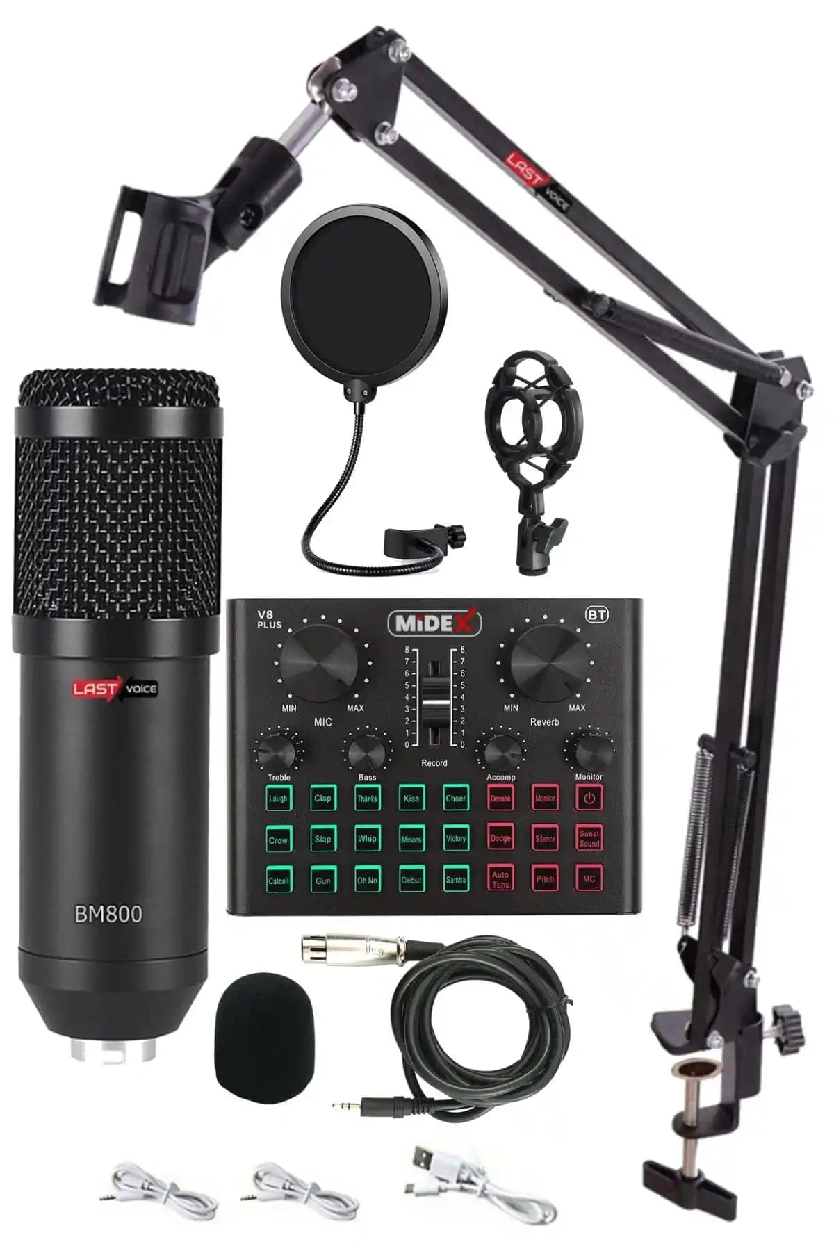 Lastvoice BM800 Live Set Profesyonel Ses Deneyimi İçin Gelişmiş Kayıt ve Yayın Seti