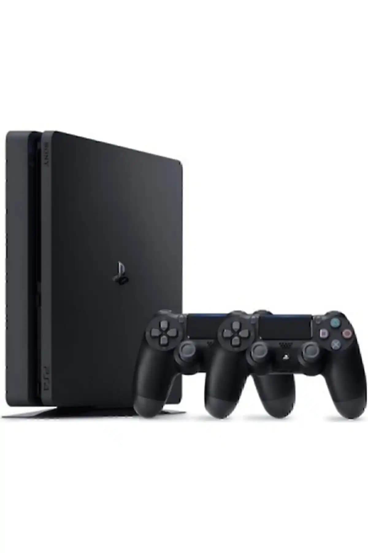 Sony PS4 Slim 500 GB Oyun Konsolu Çift Kontrolcü ile Güçlü ve Şık Tasarım