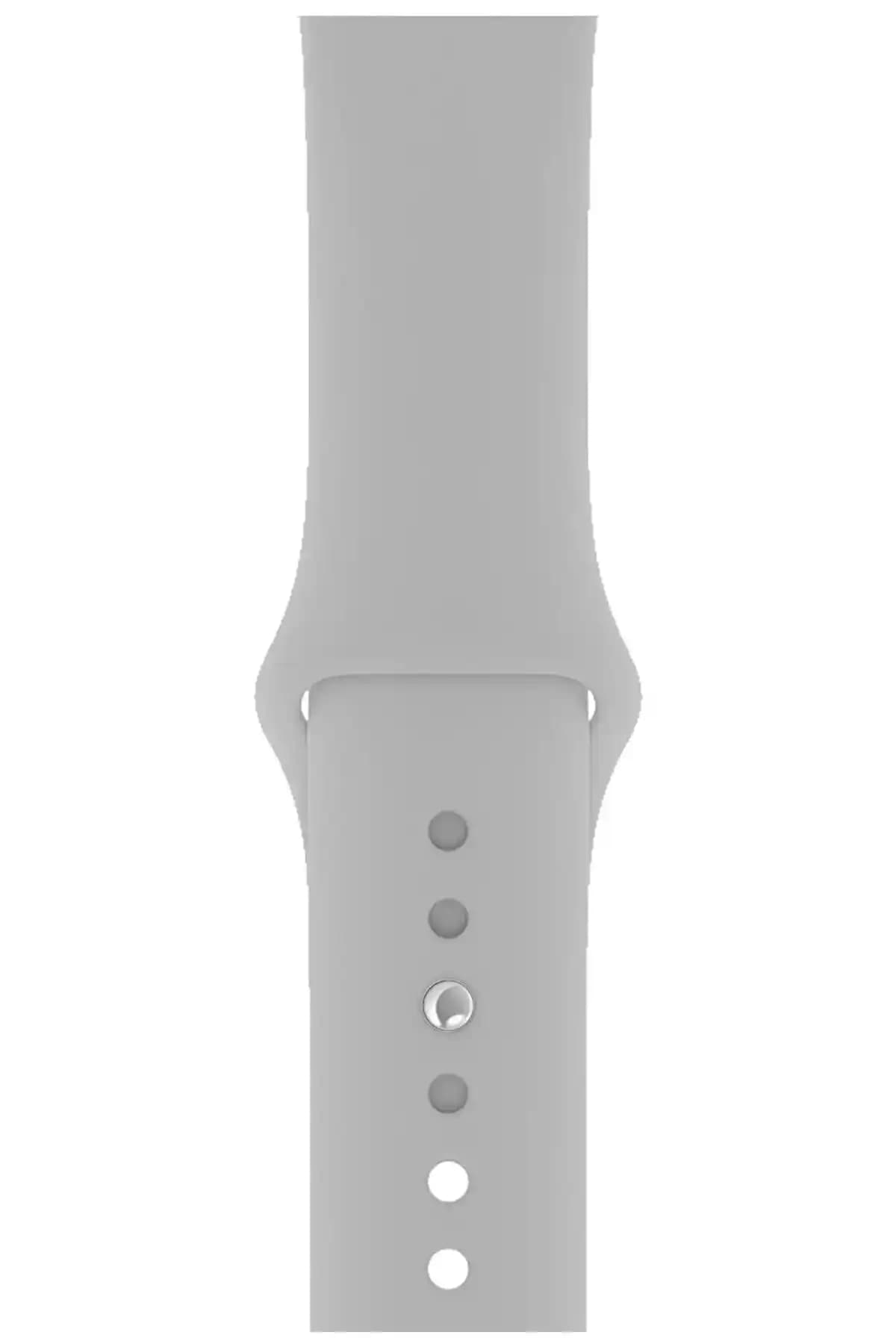 TECHNOMEN Silikon Saat Kayışları 44 mm Gri Renkli Dayanıklı ve Esnek Tasarım