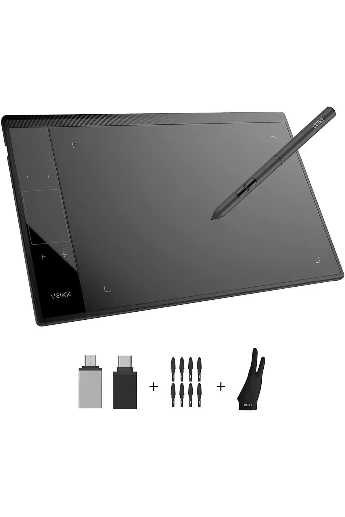 Veikk A30 10x6 İnç Grafik Tableti ile Dijital Sanat ve Tasarımda Yüksek Performans