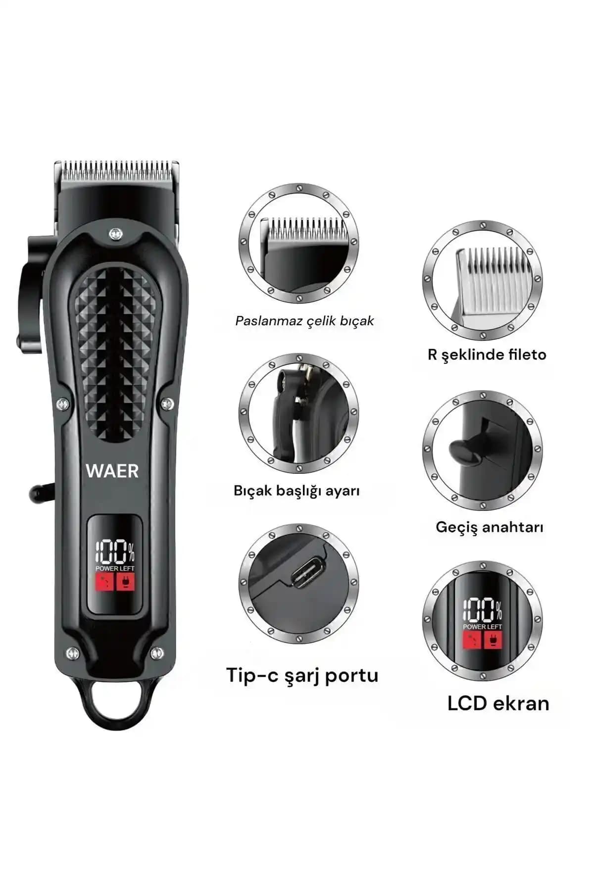 WAER Inusa-750 Profesyonel Kablosuz Saç ve Sakal Tıraş Makinesi Özellikleri ve Kullanım İpuçları