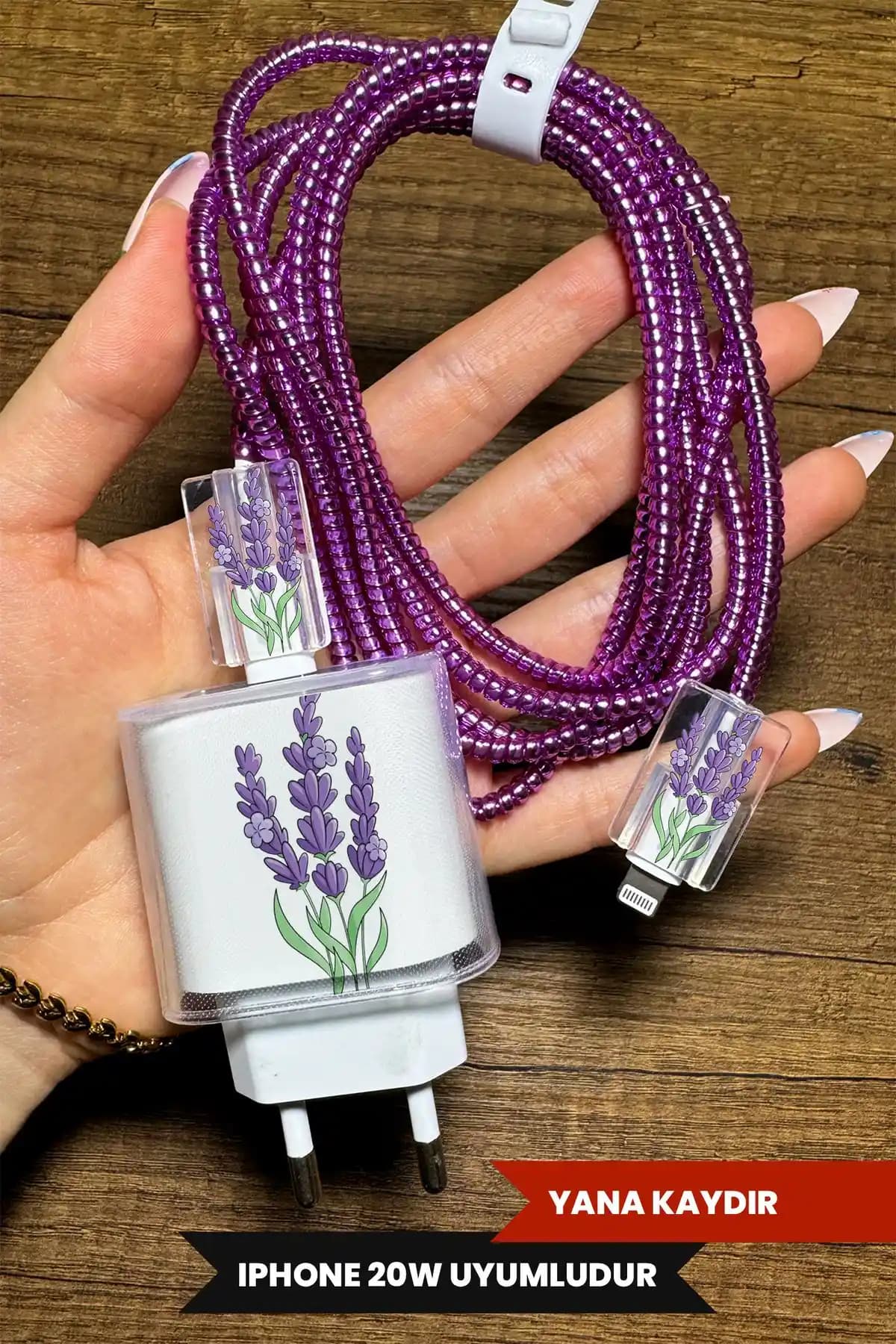 WANNA PROTECT iPhone 18W/20W Uyumlu Şeffaf Şarj Başlığı ve Kılıf Seti Güvenli Koruma