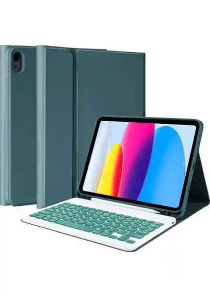 Apple iPad Air 5 (2022) 10.9 İnç RGB LED Klavye ve Kılıflı Tasarım