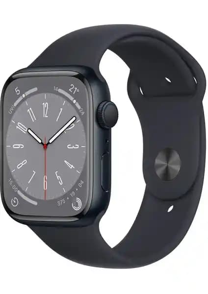 Apple Watch Series 8 GPS 45MM Midnight Alüminyum Kasa ile Yenilik ve Fonksiyonellik