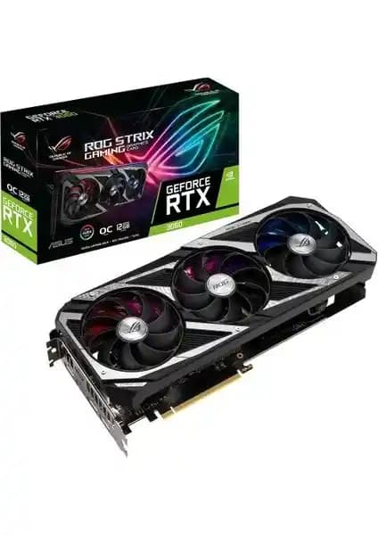 Asus GEFORCE ROG RTX 3060 12GB Ekran Kartı: Yüksek Performans ve Gelişmiş Soğutma Özellikleri