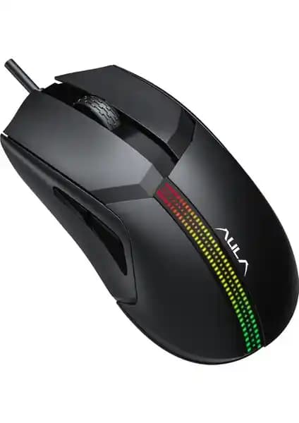 Aula F813 Pro 12400DPI RGB Optik Gaming Mouse: Yüksek Hassasiyet ve Dayanıklılık