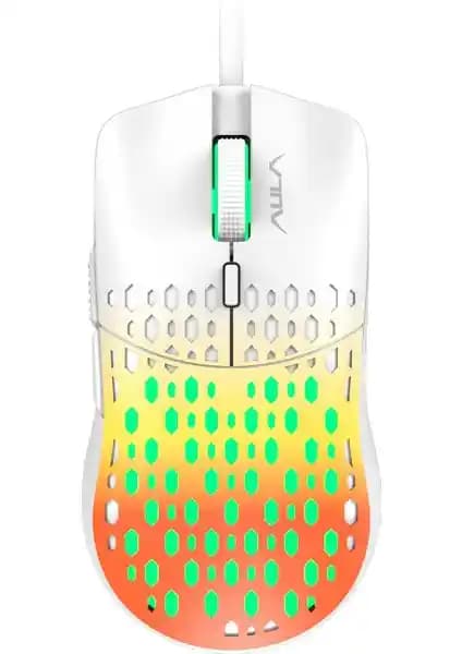 Aula S11 Pro 3600DPI RGB Optik Gaming Mouse Yüksek Hassasiyet ve Şık Tasarım Özellikleri