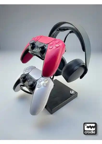 Crodle Siyah Ahşap ve Metal Gaming Standı ile Oyun Aksesuarlarınızı Düzenleyin