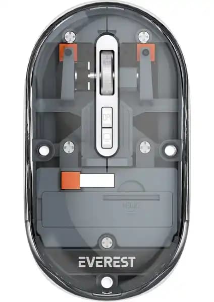 Everest SM-BT29 Glassy Kablosuz Fare Modern Tasarım ve Çoklu Bağlantı Özellikleriyle