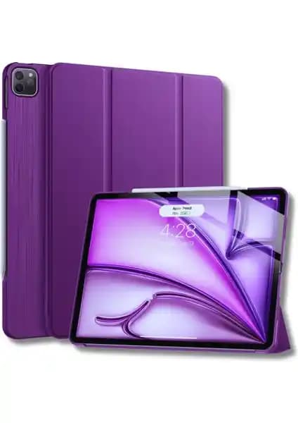 Fuchsia iPad Air 13 İnç M2 Çipli 2024 Uyumlu Akıllı Kılıf ile Koruma ve Estetik Birlikte