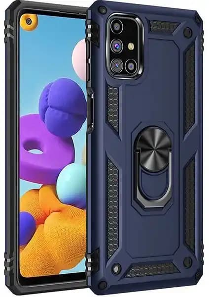 Galaxy M31S için dayanıklı çift katmanlı Vega Tank standlı kılıf