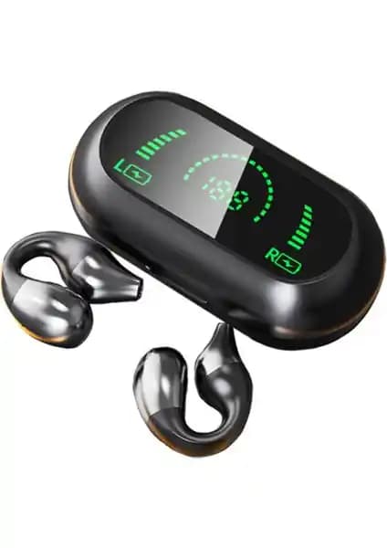 Happy World Shopping Kemik İletim Kulaklık Bluetooth 5.2 Siyah Günlük ve Spor Kullanımı İçin