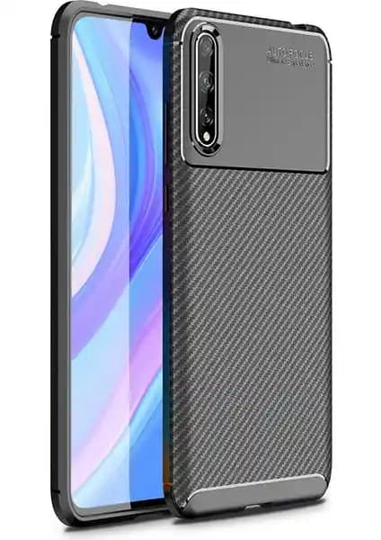 Huawei P Smart S (Y8P) için Karbon Desenli Silikon Kılıf: Şıklık ve Koruma Bir Arada