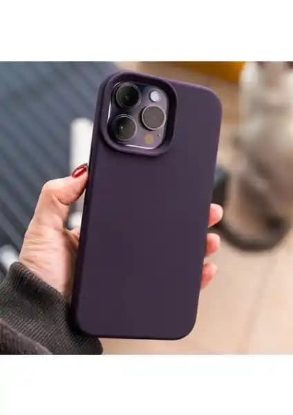 iPhone 14 Pro Max için KVK Privacy Kadife Lansman Soft Kılıfı Şıklık ve Koruma Sunar