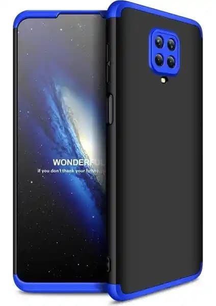 KNY Xiaomi Redmi Note 9 Pro Üç Parça 360 Derece Koruma Kılıfı Şık ve Dayanıklı Tasarım