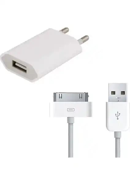 Letstur Apple iPhone 4 ve 4S Uyumlu Takım Şarj Seti Güvenilir ve Pratik Kullanım İçin