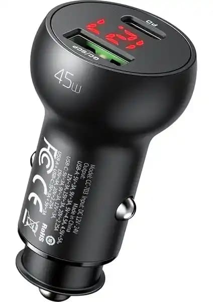 Mcdodo CC-7030 45W Araç Çakmak Şarj Cihazı Yüksek Performans ve Hızlı Şarj Özellikleriyle
