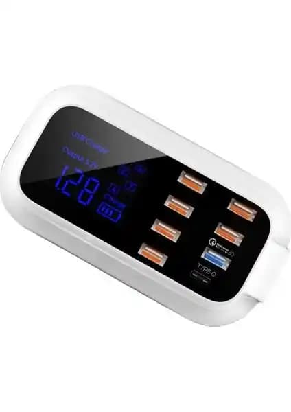Paleon Doolike Çoklu USB 8 Port Hızlı Şarj Adaptörü Güvenli ve Pratik Kullanım