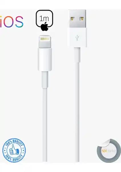 Paleon Lightning Şarj Kablosu 1m: Apple Cihazlarıyla Uyumlu, Dayanıklı ve Pratik Kullanım